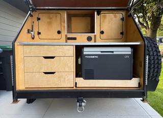 Building - New drawer system wrapped up on the camper
