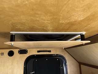 Building - Offset camper ceiling vent / fan shade - allows for airflow while blocking the light