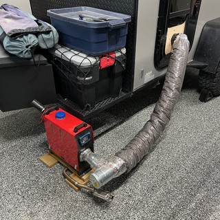 Building - Diesel heater test drive