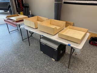 Building - Varnishing up these drawers