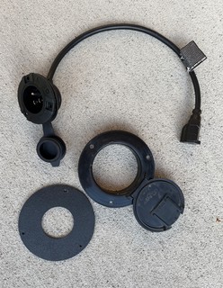 Building - Modified the original passthrough and created a mount for the Noco plug to fit inside