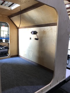 Headboard and ceiling electrical