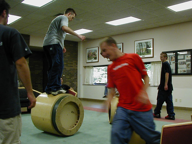 Running around on end tables
