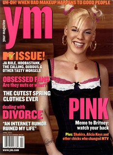 The April 2002 cover of YM Magazine