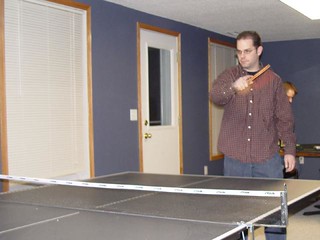 Chad playing ping pong