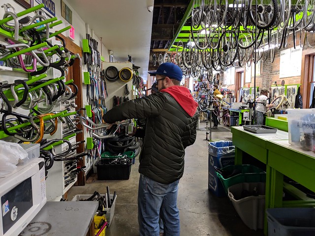 Hangin at the Des Moines Bike Collective