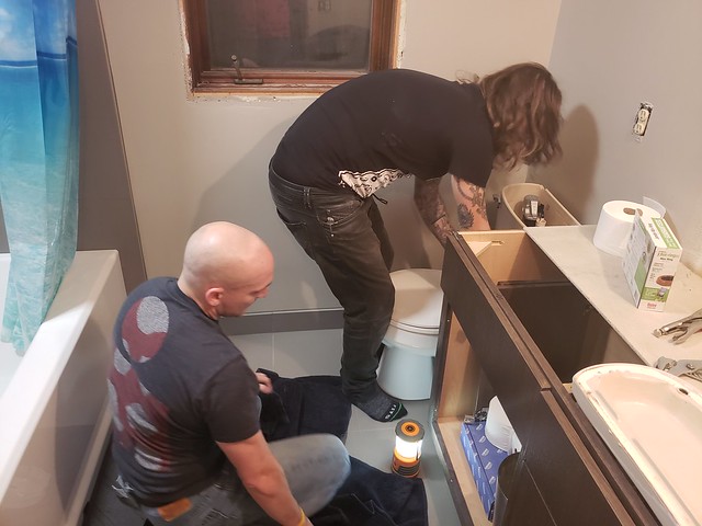 Installing a toilet for my guests