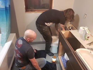 Installing a toilet for my guests