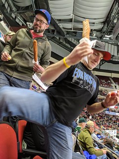 Gettin awkward at the hockey game