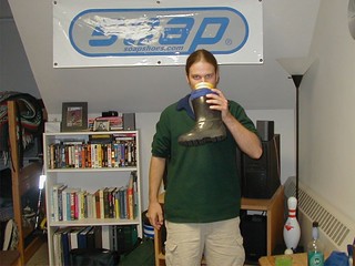 Drinking out of the boot