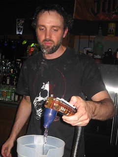 The bartender - also got in a cake fight