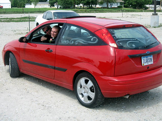 Wedding - They had to run errands in Zach's car - which had already been painted with "just married" ... wh...