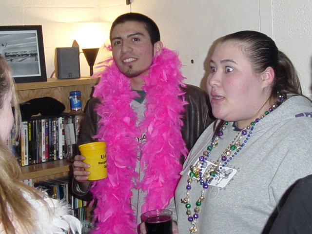 Mike and his sweet pink scarf