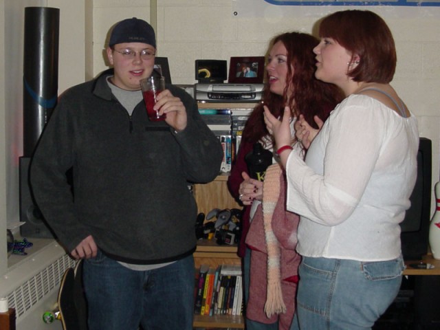 Hanging out in our room