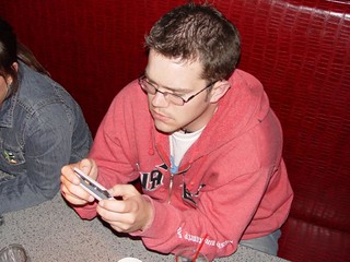 Tech - Zach playing with my phone