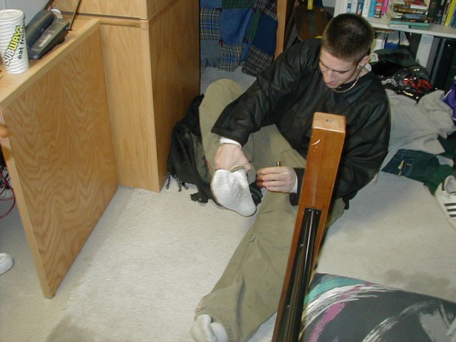 Lighting socks on fire