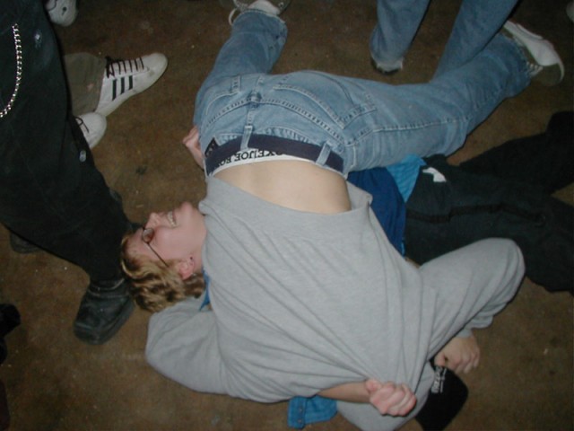 For some reason Aaron decided to tackle Bre