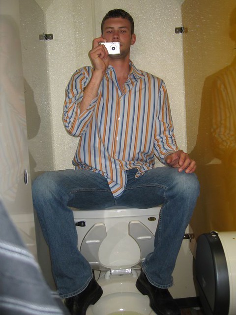 This is a scary thing to find in a stall