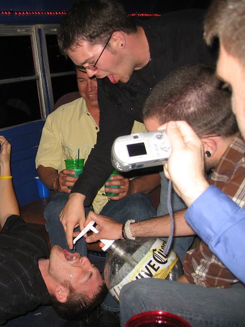 Most of it is not making it to his mouth