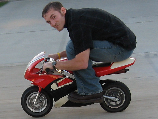 I wish I could type the 'motorcyle flying by' sound