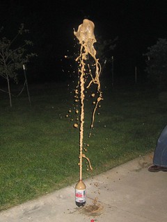 Mentos and Diet Coke
