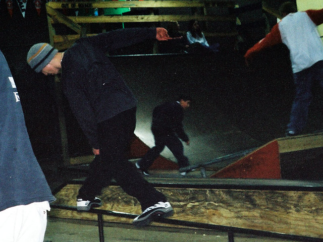 Mike with an alley-opp cheese grater