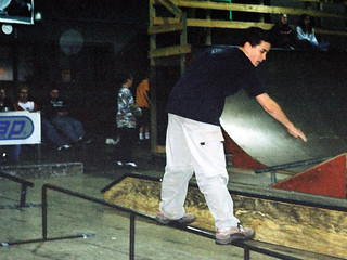 Taylor sliding a rail