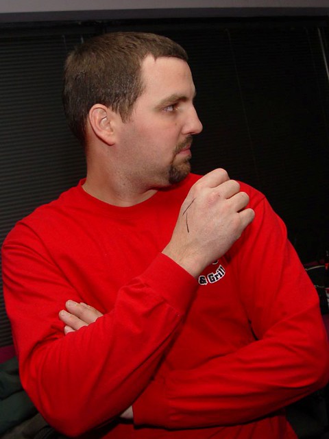 Chuck checking girls out.