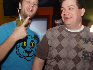 Nathan trying to take a pic of me and Nick